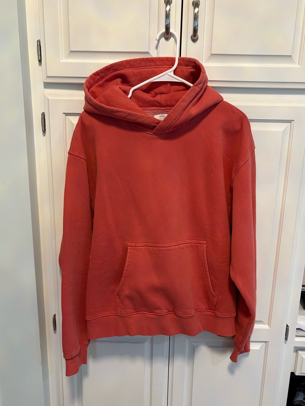 NWT Aritzia Perfect Fit Sweatfleece hoodie sweatshirt - Faded Envy Red- XL